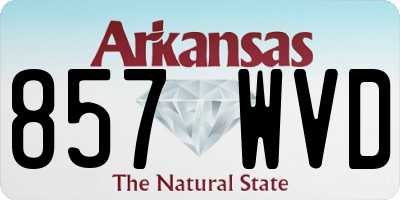 AR license plate 857WVD