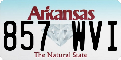 AR license plate 857WVI