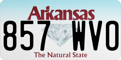 AR license plate 857WVO