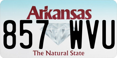 AR license plate 857WVU