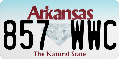 AR license plate 857WWC