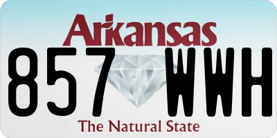 AR license plate 857WWH