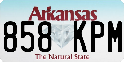 AR license plate 858KPM