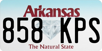 AR license plate 858KPS