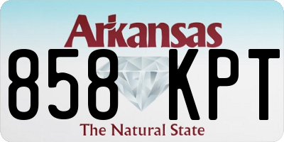 AR license plate 858KPT