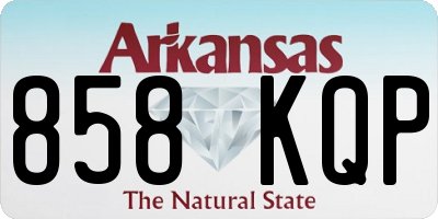 AR license plate 858KQP