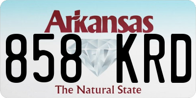 AR license plate 858KRD