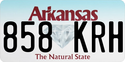 AR license plate 858KRH