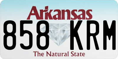 AR license plate 858KRM