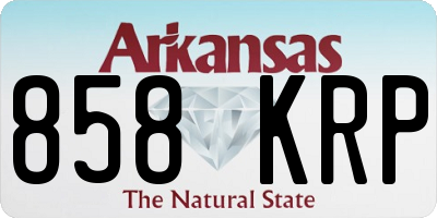 AR license plate 858KRP