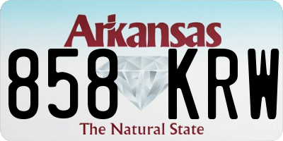 AR license plate 858KRW