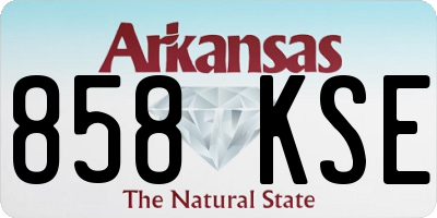 AR license plate 858KSE