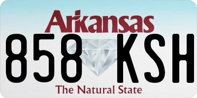 AR license plate 858KSH