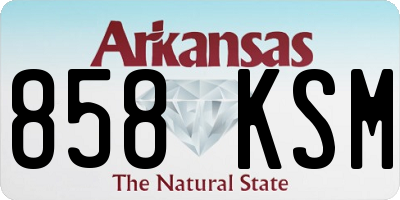 AR license plate 858KSM