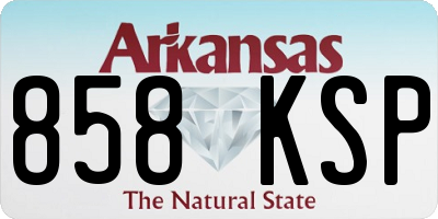 AR license plate 858KSP