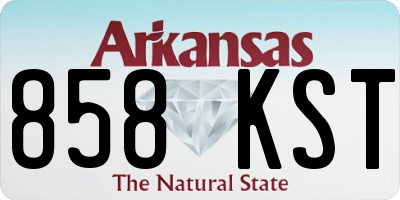 AR license plate 858KST