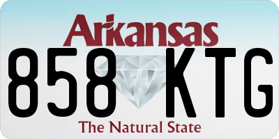 AR license plate 858KTG