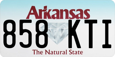 AR license plate 858KTI
