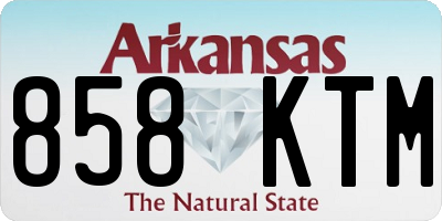 AR license plate 858KTM