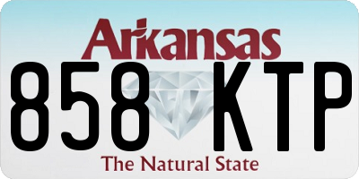AR license plate 858KTP
