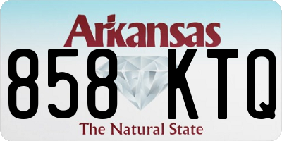 AR license plate 858KTQ
