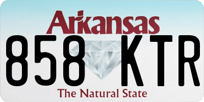 AR license plate 858KTR