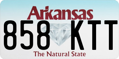 AR license plate 858KTT