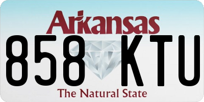 AR license plate 858KTU
