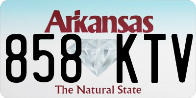 AR license plate 858KTV