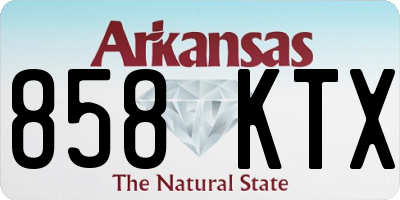 AR license plate 858KTX
