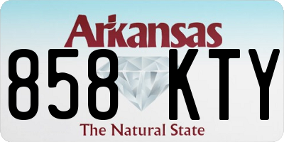 AR license plate 858KTY