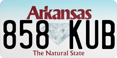 AR license plate 858KUB