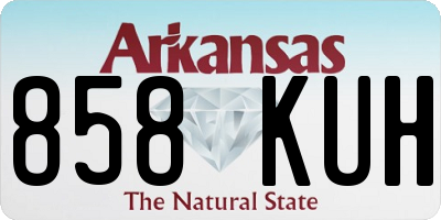 AR license plate 858KUH