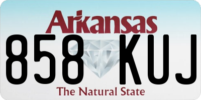AR license plate 858KUJ