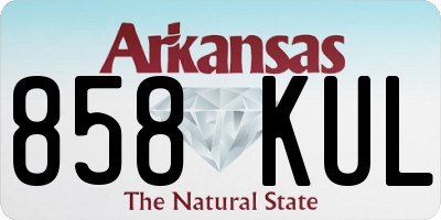 AR license plate 858KUL