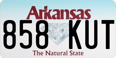 AR license plate 858KUT