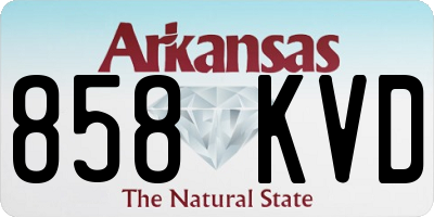 AR license plate 858KVD