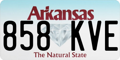 AR license plate 858KVE