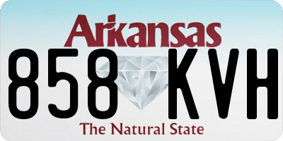 AR license plate 858KVH