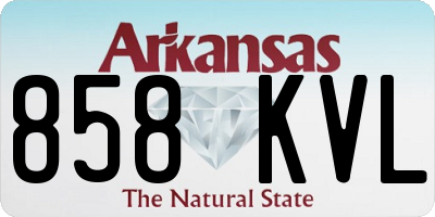 AR license plate 858KVL