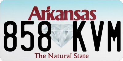 AR license plate 858KVM