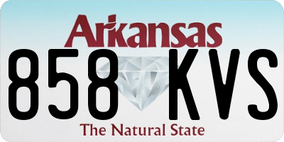 AR license plate 858KVS