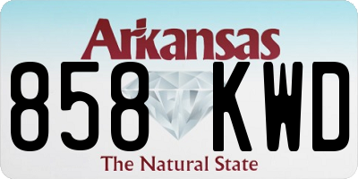 AR license plate 858KWD