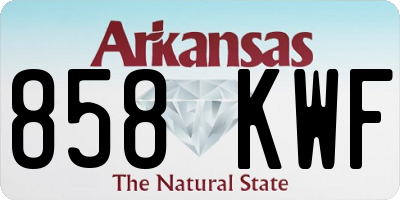 AR license plate 858KWF