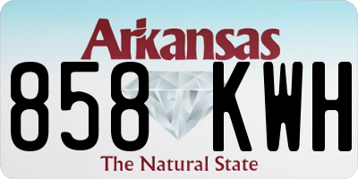 AR license plate 858KWH
