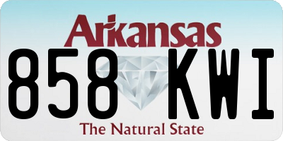 AR license plate 858KWI