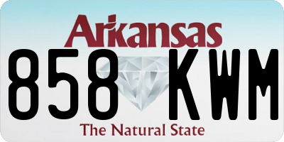 AR license plate 858KWM