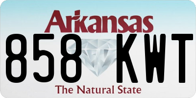 AR license plate 858KWT