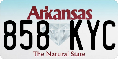 AR license plate 858KYC