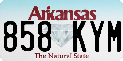 AR license plate 858KYM